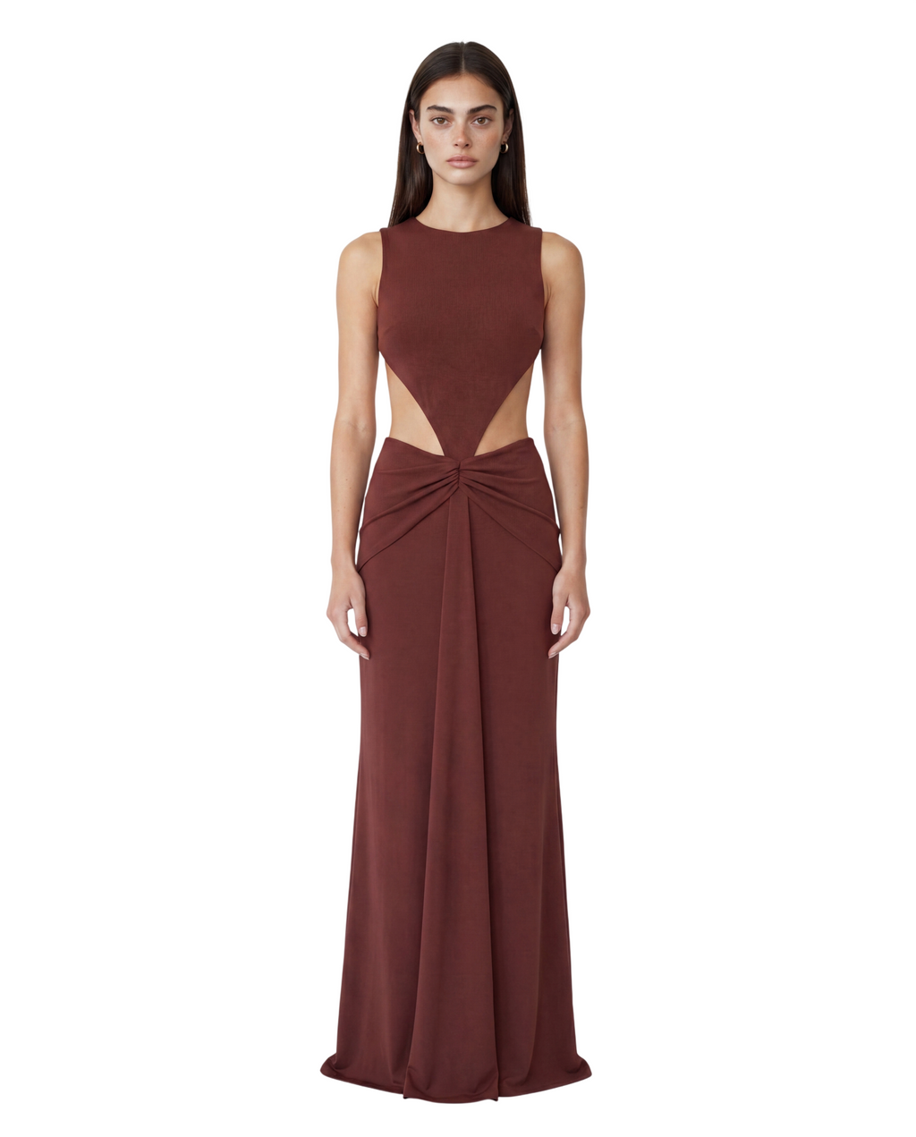 OVAL DRESS - Russet