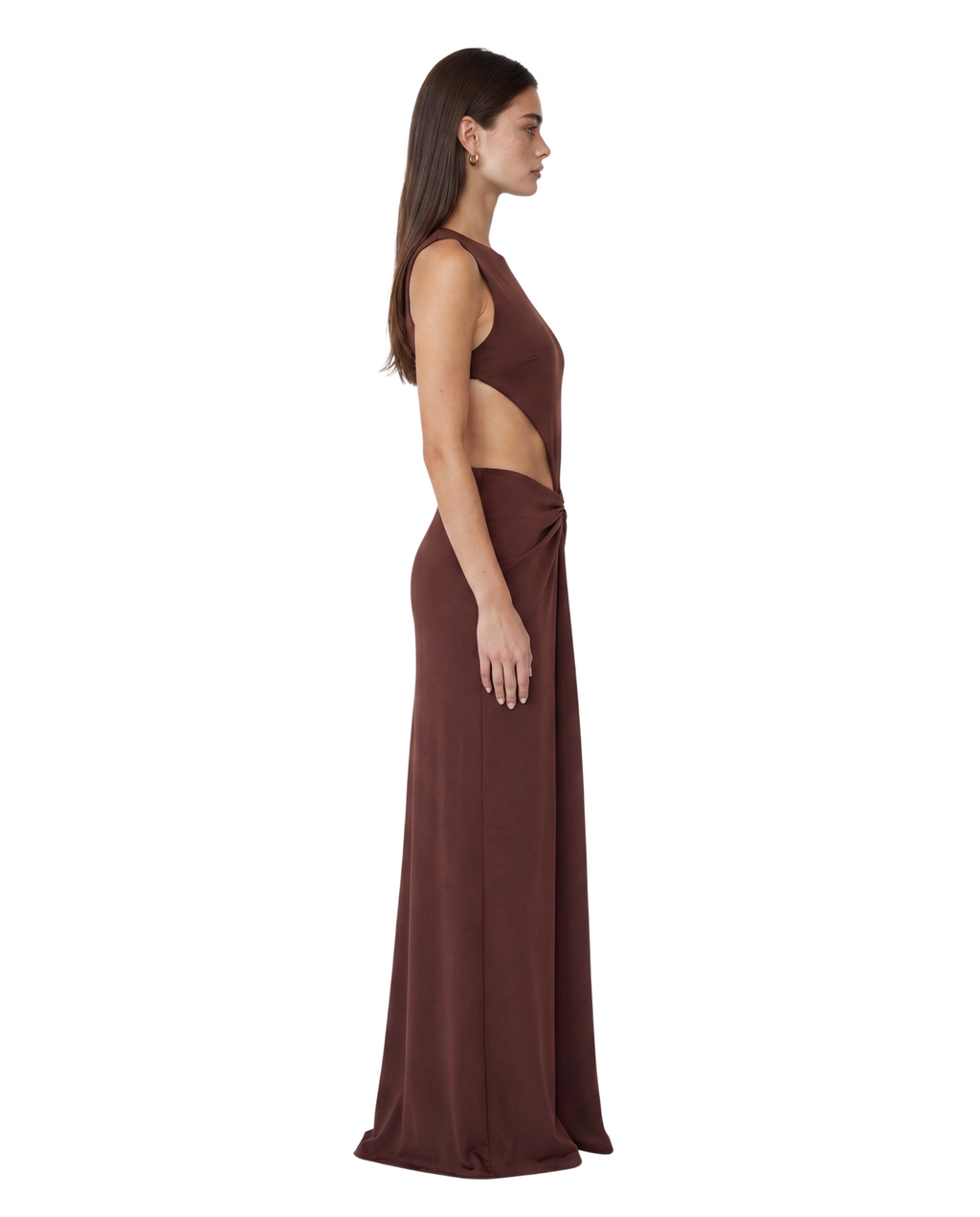 OVAL DRESS - Russet