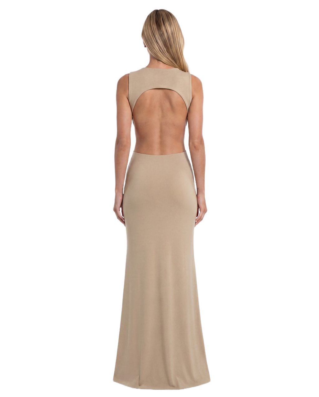OVAL DRESS - Beige