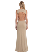 OVAL DRESS - Beige