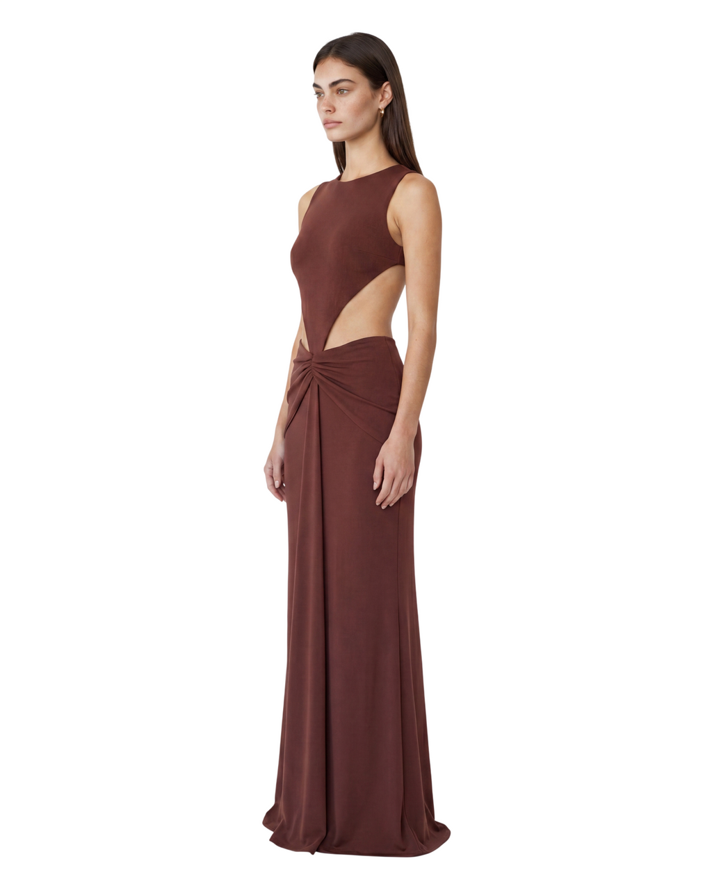 OVAL DRESS - Russet