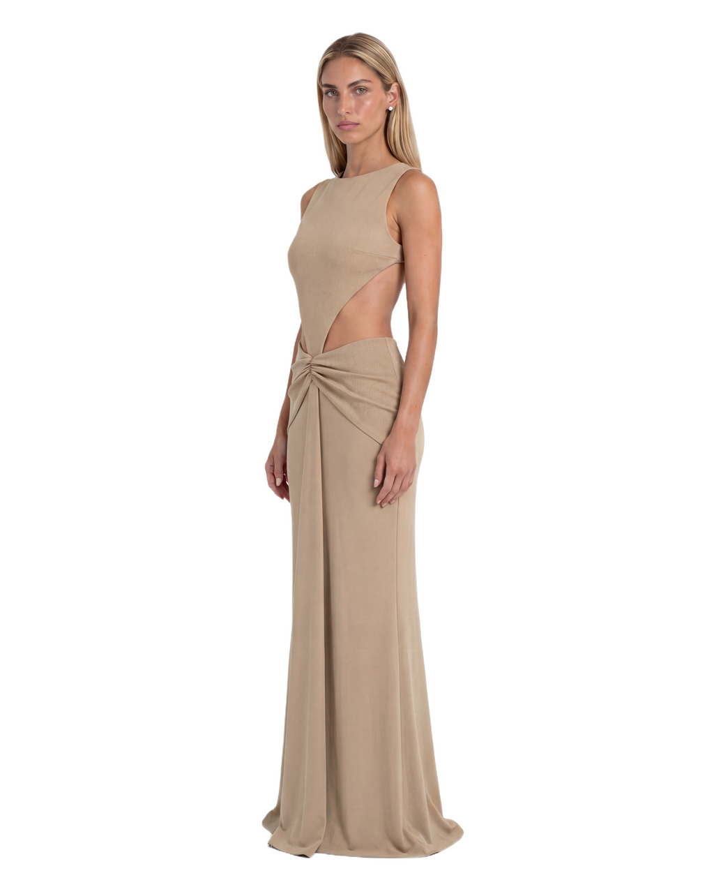 OVAL DRESS - Beige