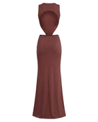 OVAL DRESS - Russet