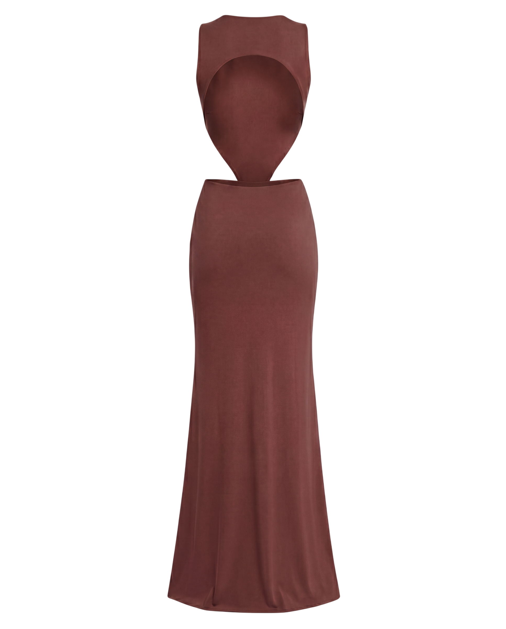 OVAL DRESS - Russet